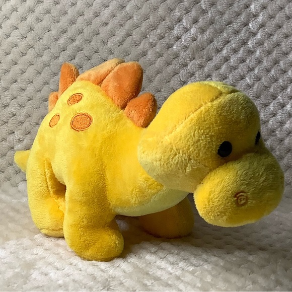 Prextex Yellow Orange Plush Dinosaur GDL7005 Stuffed Animal Toy - Picture 2 of 14